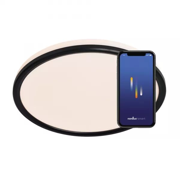 Plafonnier - LIVASMART -  Plastique - Noir - LED Module Incl. (2110826103)