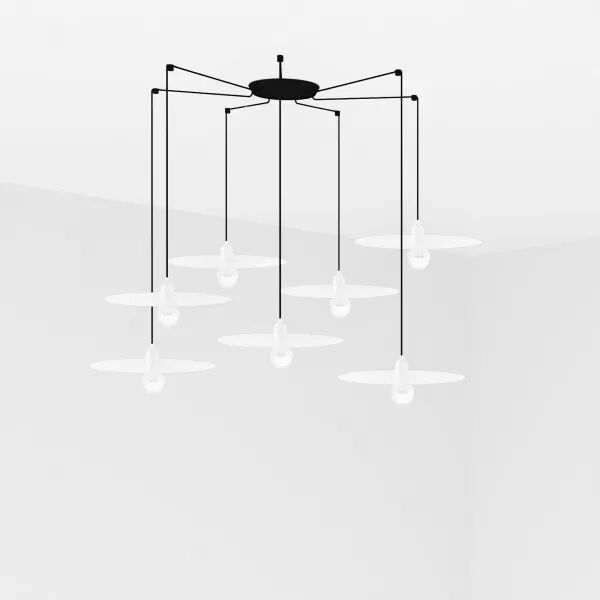 Plat Lampe Suspension Blanche 7L (68146-7L)