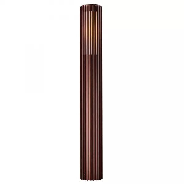 Potelet - ALUDRA 95 - Aluminium - Seaside marron metallise -  E27 - Base Incluse (2118038261)