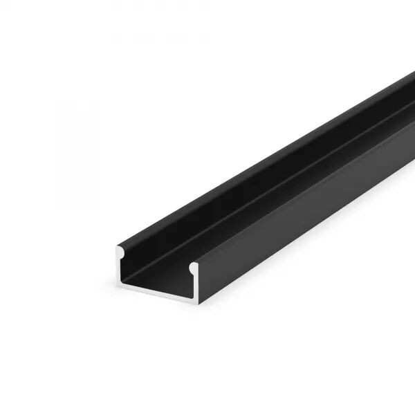 Profil surface 8mm noir 2M (08080101N)