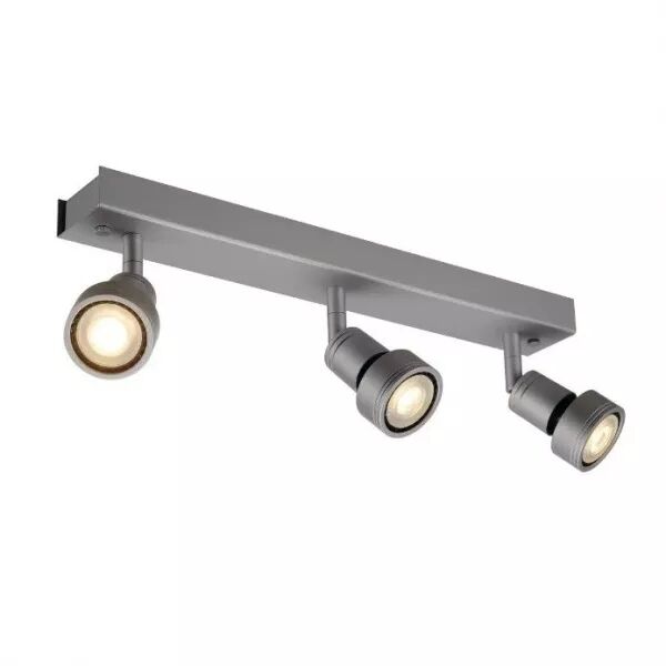 PURI 3 plafonnier, gris argent, GU10, (147384)