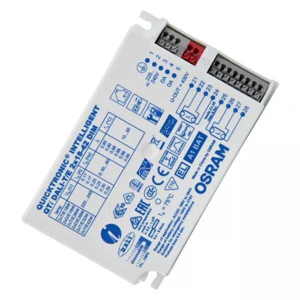 qti dali-t/e 2x18-42/220-240 dim osram ballast �lectronique dim pour lampes cfl (4008321060822)