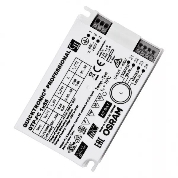 qtp-fc 1x55/230-240/s osram ballast �lectronique pour tubes t5- lampe circulaire (4008321537041)
