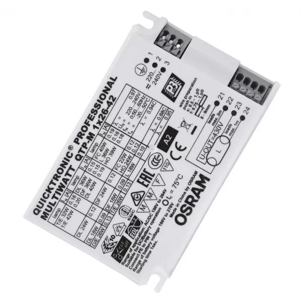 qtp-m 1x26-42/220-240 s osram ballast �lectronique pour lampes cfl (4008321329134)