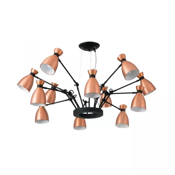 Retro Lampe Suspension Cuivre 12L (20047)