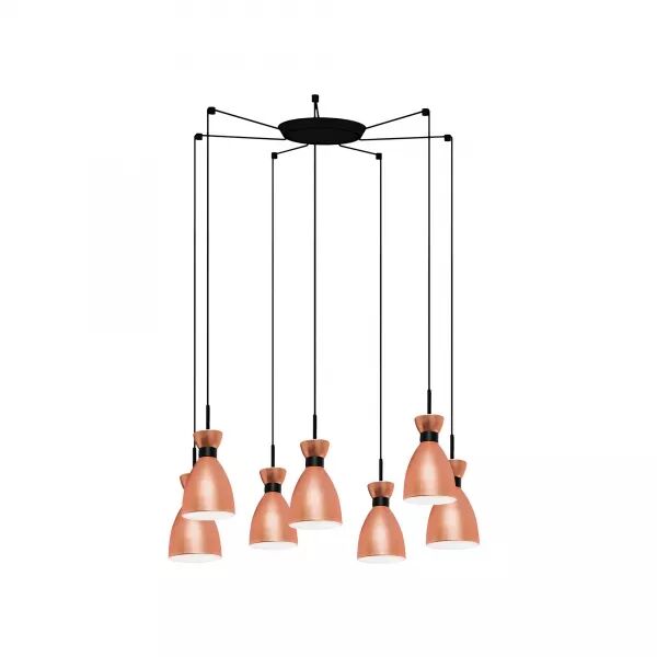 Retro Lampe Suspension Cuivre 7L (20046-7L)