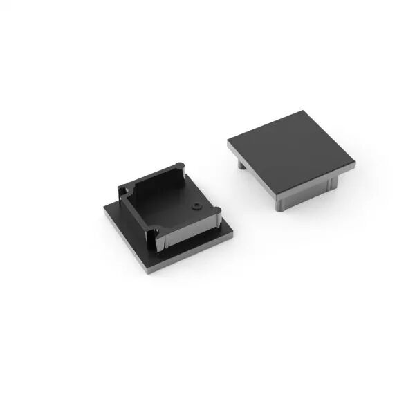 Rubans LED Embouts Saillie Semi-Prf 16 Noir (lot de 2) (0022668)