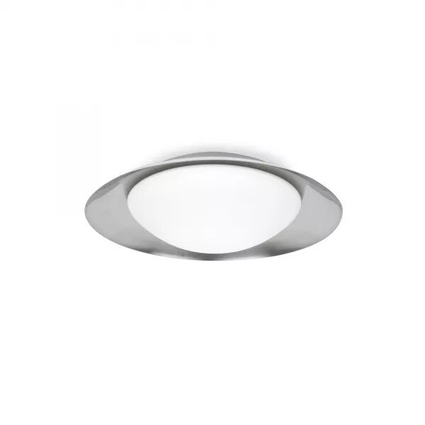 Side Led Plafonnier Blanc Et Nickel 15W (62141)