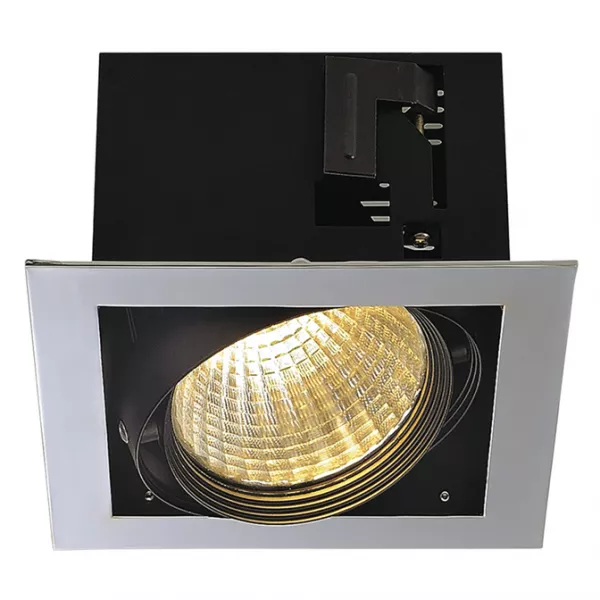 SLV - AIXLIGHT� FLAT 1 LED encastr�, chrome/noir, 30�, 3000K (154662)