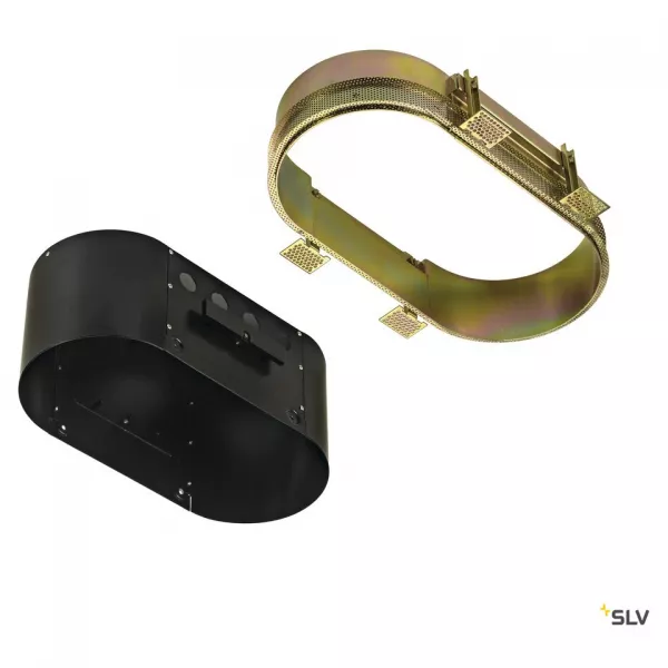 SLV - AIXLIGHT� PRO, cadre de montage, int�rieur, double, sans collerette, rond, noir (115634)