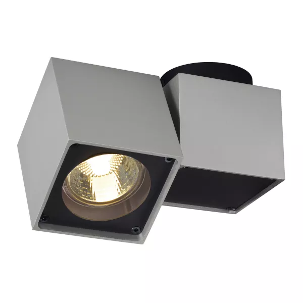 SLV - ALTRA DICE SPOT 1 plafonnier, carr�, gris argent/ noir, GU10, max 50W (151524)