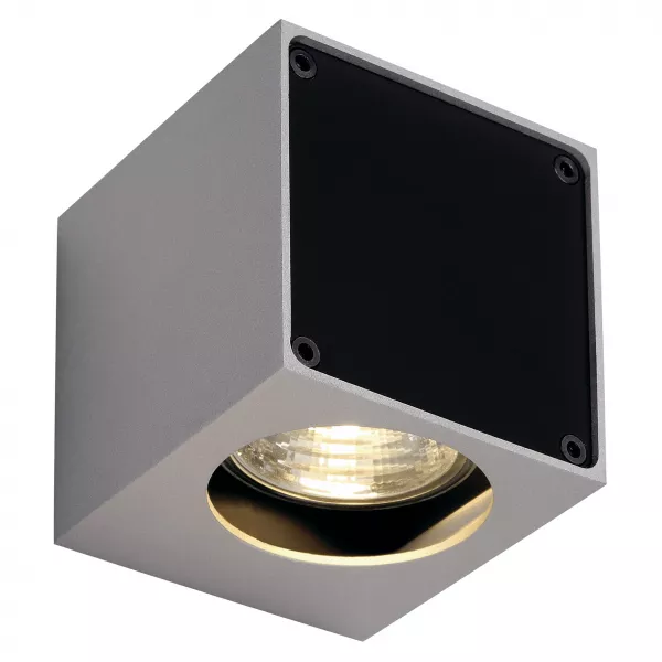 SLV - ALTRA DICE WL-1 applique, carr�e, gris argent/noir, GU10, max 35W (151504)