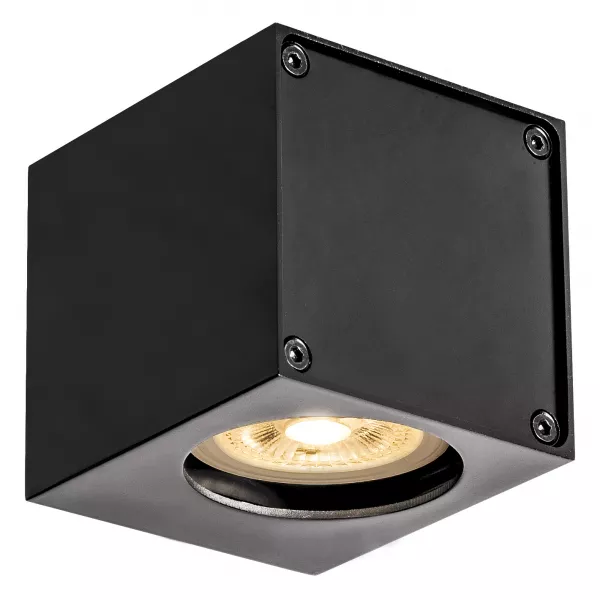 SLV - ALTRA DICE WL-1 applique, carr�e, noire, GU10, max 35W (1002212)