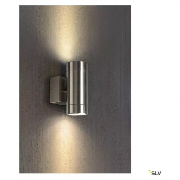 SLV - ASTINA STEEL, applique ext�rieure, inox, LED, 8,7W, 3000K, IP44, inox 316 (233312)