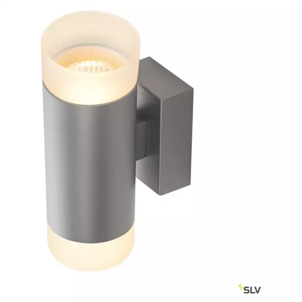 SLV - ASTINA UP/DOWN, applique int�rieure, gris, GU10/QPAR51, 2x 10W max (1002932)