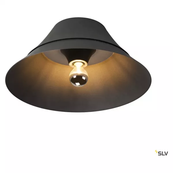 SLV - BATO 45, applique et plafonnier int�rieur, noir, E27, 60W max (1000443)