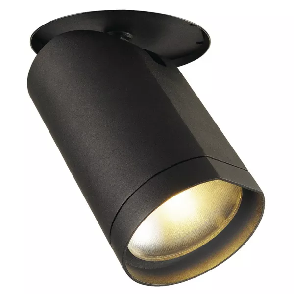 SLV - BILAS encastr�, 60� LED, rond, noir, 20W, 2700K (156410)
