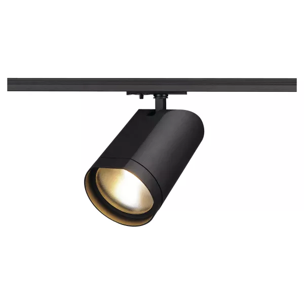 SLV - BILAS TRACK, spot rond, noir, LED 16W, 2700K, 60�, adaptateur 1 all inclus (143560)