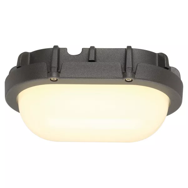 SLV - BIRO applique et plafonnier, ovale, anthracite, 8W, LED 3000K (1000287)