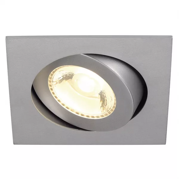 SLV - BOOST CARRE TURNO encastr�, orientable, gris argent, 6W LED, 3000K (160664)