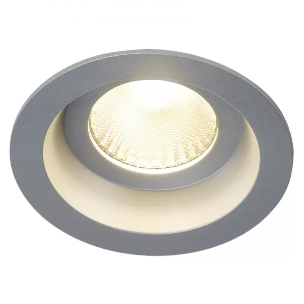 SLV - BOOST IP44 9W encastr�, rond, gris argent, 9W LED 3000K (160634)
