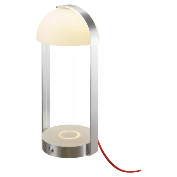 SLV - BRENDA TL, lampe � poser, blanc/argent, chargement sans fil, 3000K (146111)