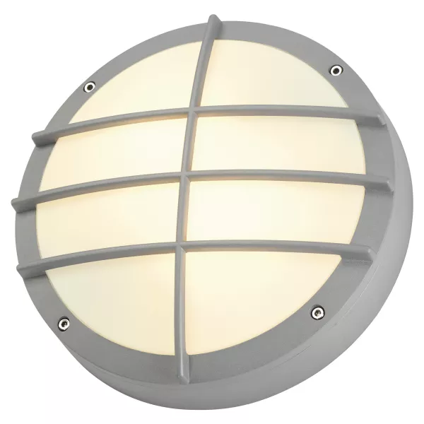 SLV - BULAN GRID, applique et plafonnier ext�rieur, gris argent, E27, 2x 25W max, IP44 (229084)