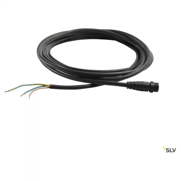 SLV - C�ble de connexion, ext�rieur, 500 cm, noir (231960)