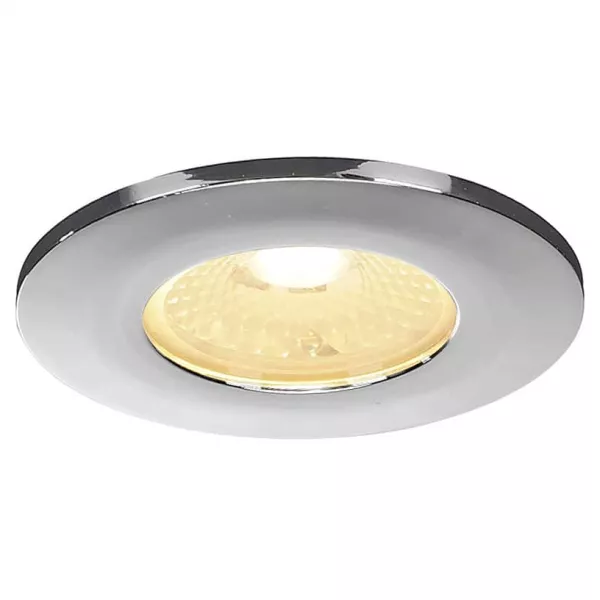 SLV - Collerette affleurante, pour F-LIGHT plat rond chrome verre transparent (114082)