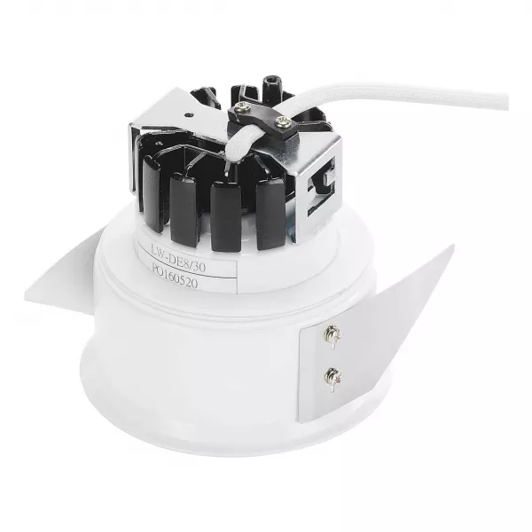 SLV - Collerette basse luminance, pour F-LIGHT, blanc, avec verre transparent (114071)
