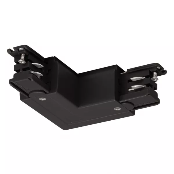 SLV - Connecteur S-TRACK L, terre int�rieure, possibilit� d\'alimentation, PHASE, noir (175110)