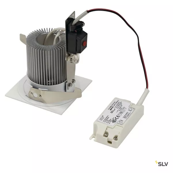 SLV - CONTONE�, IP44 spot encastr� carr�, blanc, LED 16W variable 2000-3000K (161301)