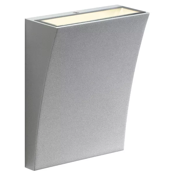 SLV - DELWA, applique ext�rieure, gris argent, LED, 10W, 3000K, IP44 (1000341)