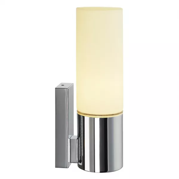 SLV - DEVIN SIMPLE, applique, ronde, chrome, verre satin�, E14 max 12W (151542)
