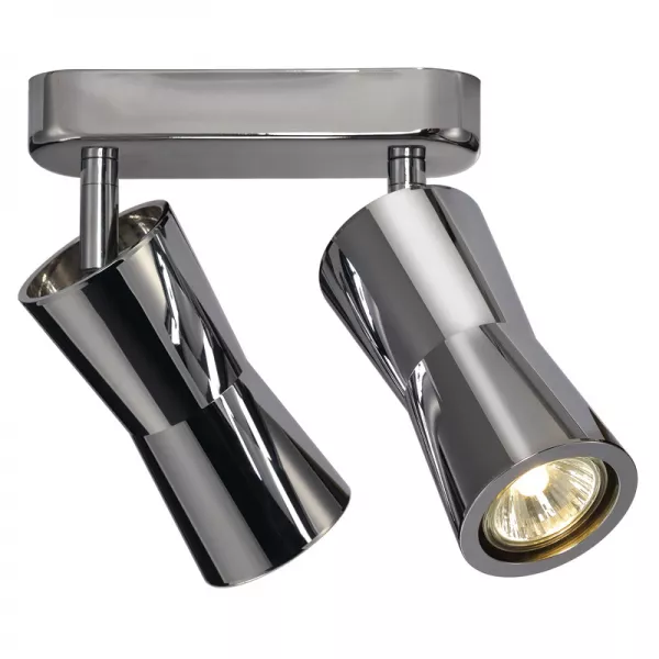 SLV - DIABO SPOT 2, applique et plafonnier, chrome, 2x GU10, max 2x 35W (114562)