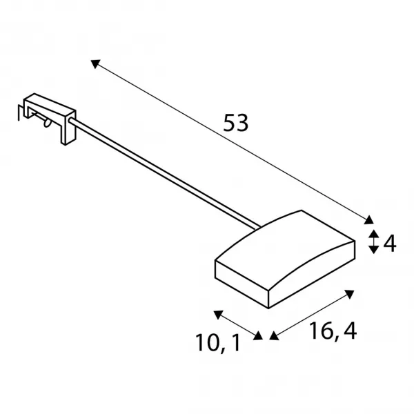 SLV - DISPLAY, spot sur tige int�rieur, gris argent, LED, 13W, 3000K (1003493)