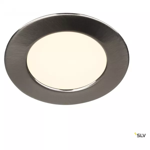 SLV - DL 126, encastr� de plafond ou mural int�rieur, alu bross�, LED, 2,8W, 2700K (112165)