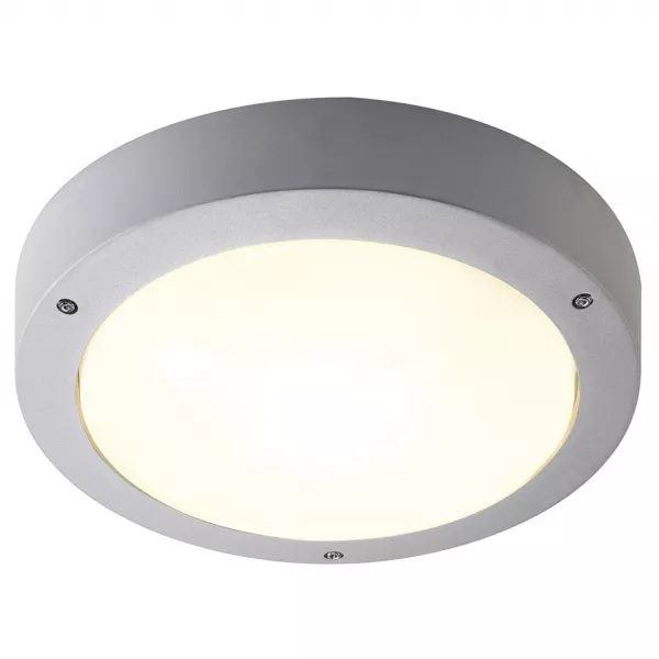SLV - DRAGAN D�tect. applique/plafonnier, gris argent, E27 max 2x 24W, IP44 (232424)