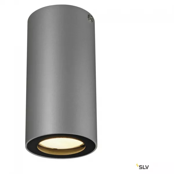 SLV - ENOLA B, plafonnier int�rieur, gris argent/noir, GU10/QPAR51, 35W max (151814)