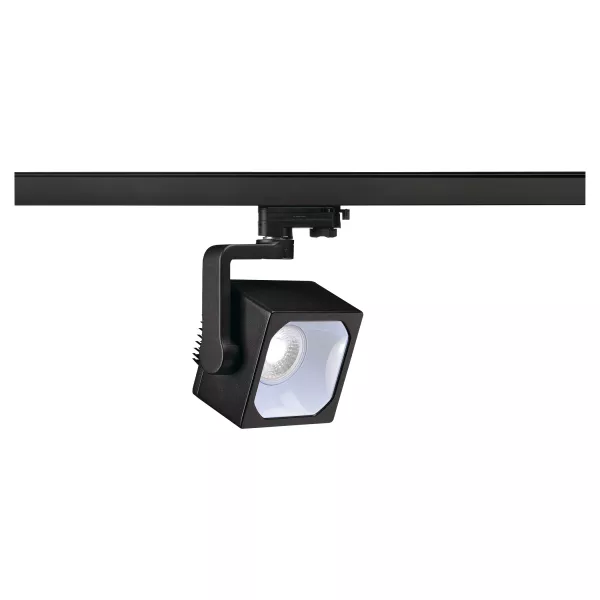 SLV - EURO CUBE, spot pour rail 3 allumages int�rieur, 90�, noir, LED, 28,5W, 4000K (152790)