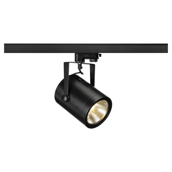 SLV - EURO SPOT LED, spot pour rail 3 allumages, int�rieur, 36�, noir, LED, 20W, 3000K (1002681)