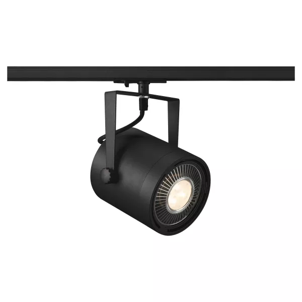SLV - EURO SPOT TRACK QPAR111, noir, max. 75W, adaptateur 1 allumage inclus (1001860)