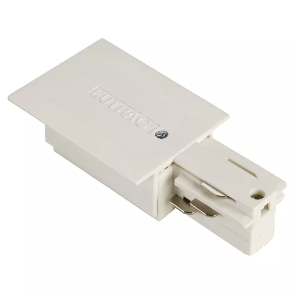 SLV - EUTRAC, alimentation pour rail 3 allumages � encastrer, blanc, terre dr (145771)