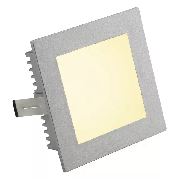 SLV - FLAT FRAME BASIC, encastr�, carr�, gris argent, G4, max. 20W (112732)