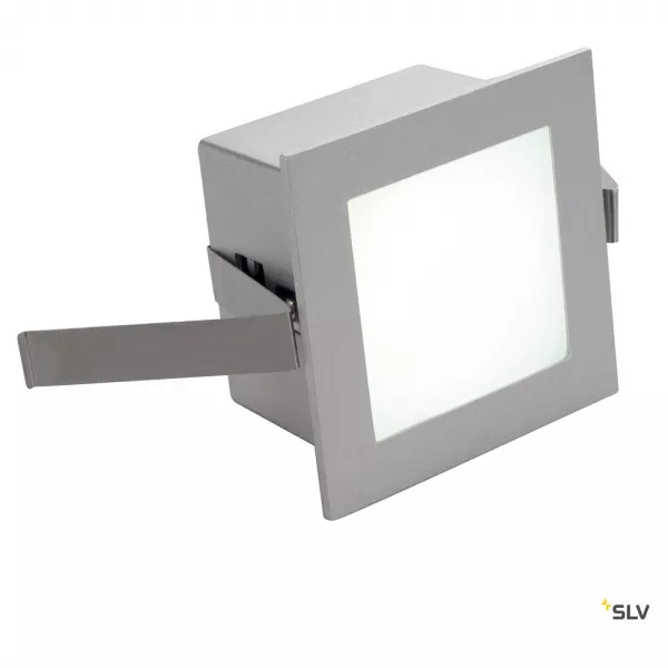 SLV - FRAME BASIC, encastr� de plafond ou mural int�rieur, gris argent, LED, 1W, 4000K (111260)