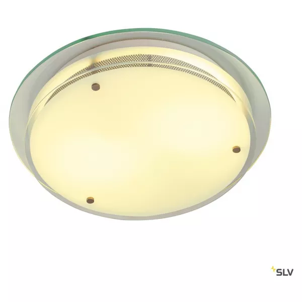 SLV - GLASSA ROND, E27 plafonnier, rond, verre satin�, 2x E27, max. 2x 60W (155185)