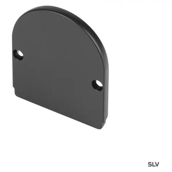 SLV - GLENOS� embouts, pour profil industriel arrondi, noir, 2 pi�ces (214460)