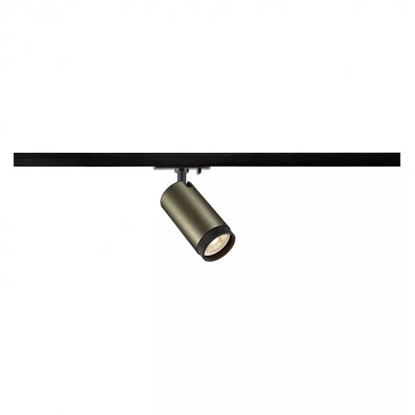 SLV - GRIP! L, spot rail 1 allumage, cylindrique, GU10, simple, 6W, bronze/noir (1008450)