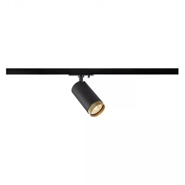 SLV - GRIP! L, spot rail 1 allumage, cylindrique, GU10, simple, 6W, noir/or (1008449)