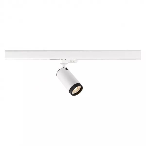 SLV - GRIP! L, spot rail 3 allumages, cylindrique, GU10, simple, 6W, blanc/noir (1008452)